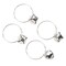 Contemporary Home Living Set of 4 Jingle Bells Napkin Rings 1.75"
